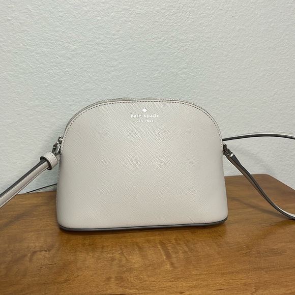 kate spade Handbags - Kate Spade Gray Dome Crossbody Bag